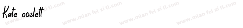 Kate coslett字体转换
